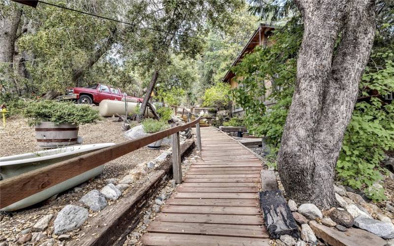 Walkway from front door of main home.