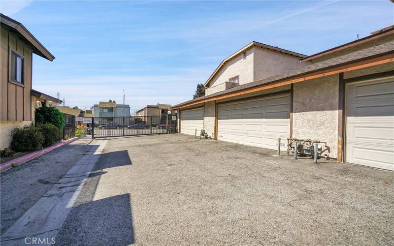 Garage from Private driveway