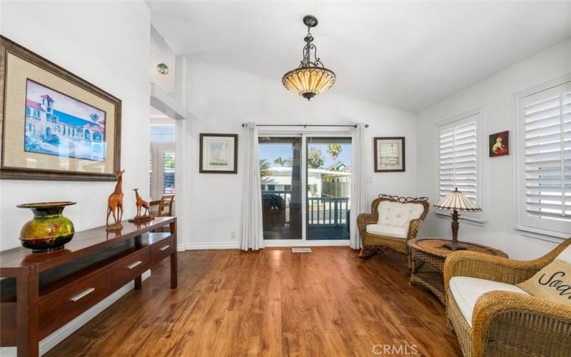 formal dining room currently being used as a sitting room.