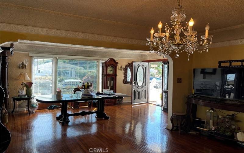 Living room looking into dining room