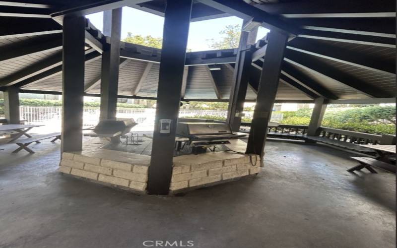 Gazebo with Barbeque and Picnic Tables in Common Area