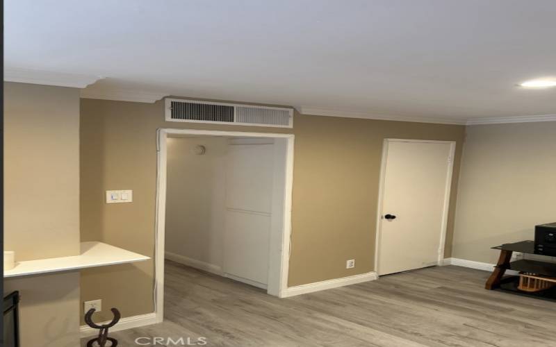 Hallway off the Living Room that Leads into Bedrooms