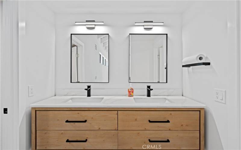 Upstairs Bath Dual Vanities