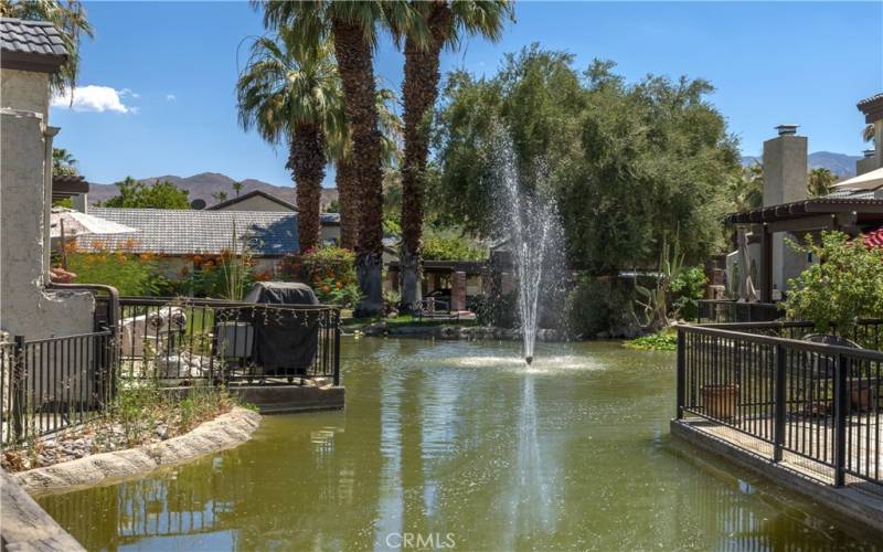 Back Patio View of Dancing Water