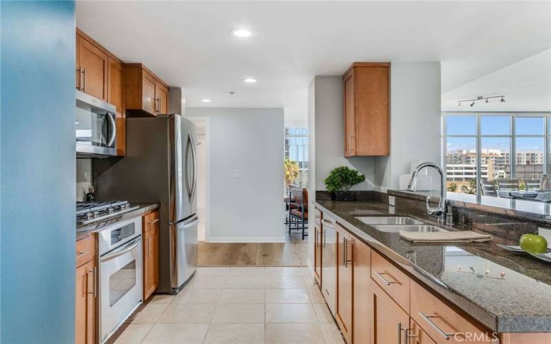 This great Kitchen couldn't be more open, light and bright. The views out don't hurt much either!