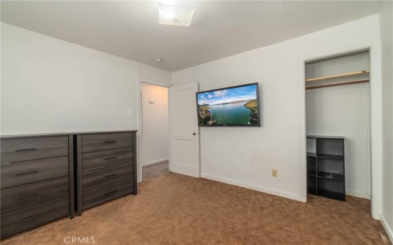 Second bedroom with closet.