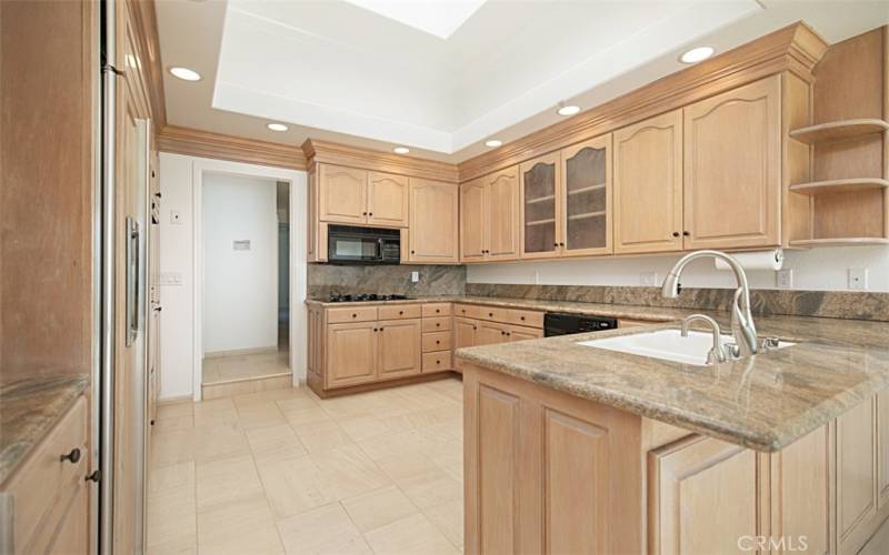 Spacious kitchen with ample  cabinetry.