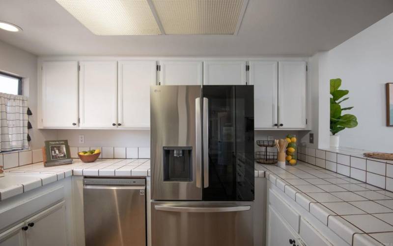 Kitchen with new appliances (one year old).