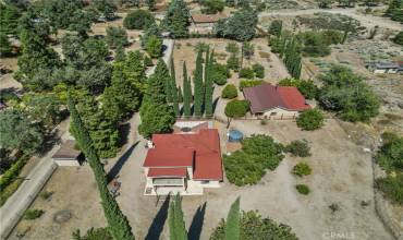 Ariel view of two houses