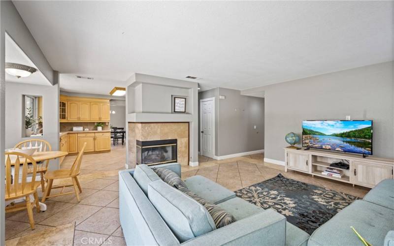 Family Room with fireplace