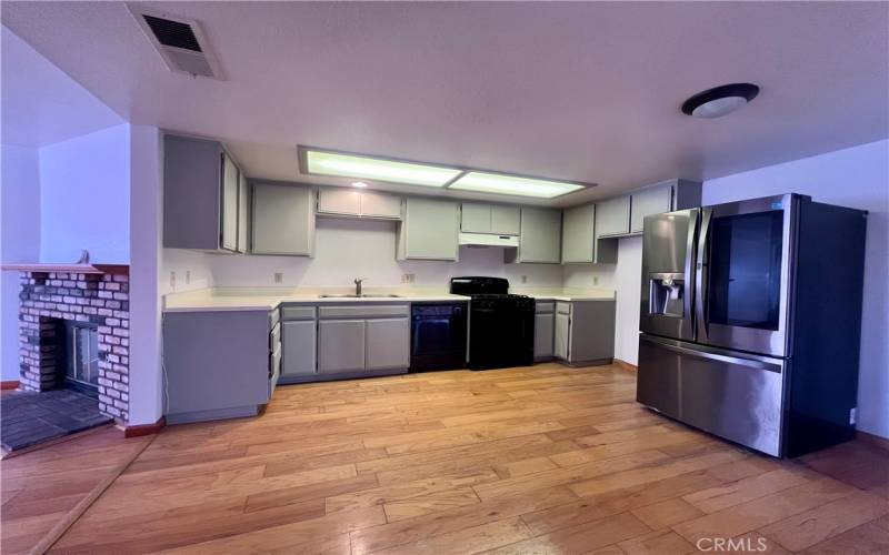 Spacious open kitchen