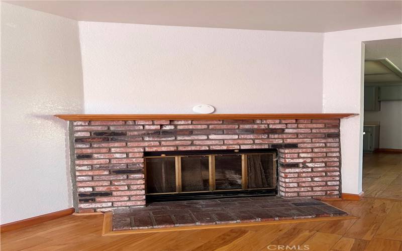 Fireplace, perfect for the holidays!