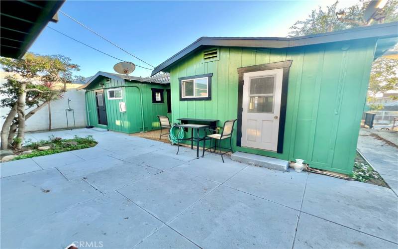 Backyard, shared courtyard area