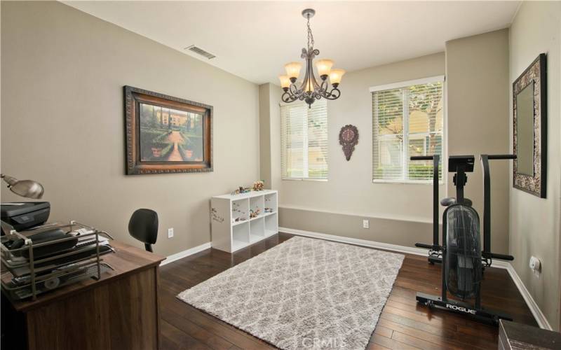 Downstairs 4th bedroom converted to a play room or dinging room