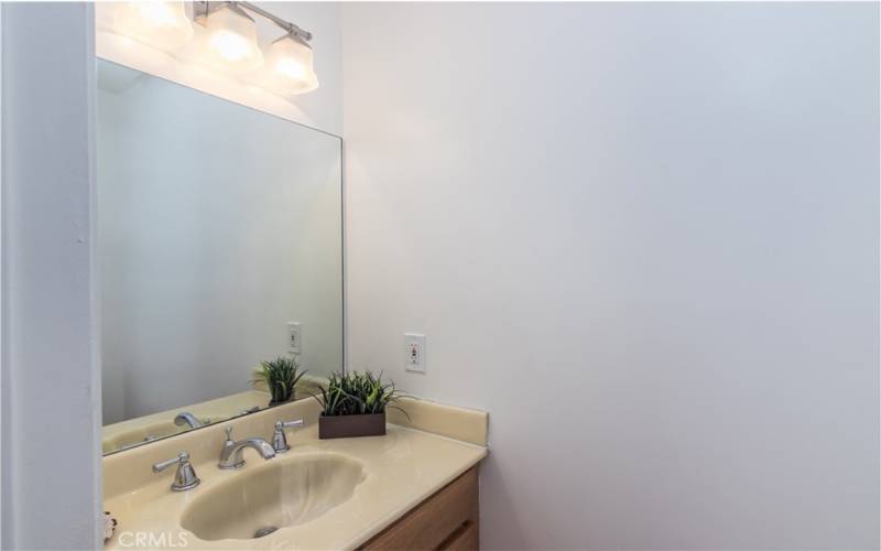 Powder room in bedroom downstairs