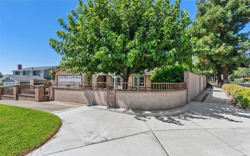 Spacious corner lot with extra privacy