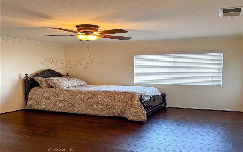 Spacious bedroom with full bath