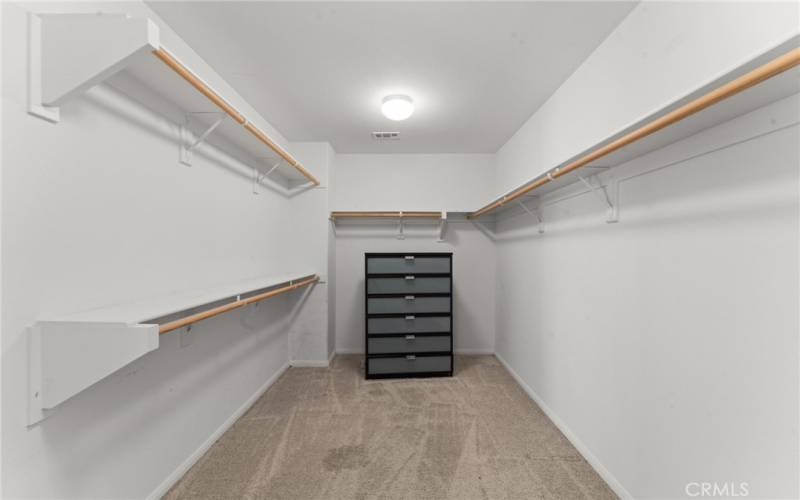 Primary walk-in closet