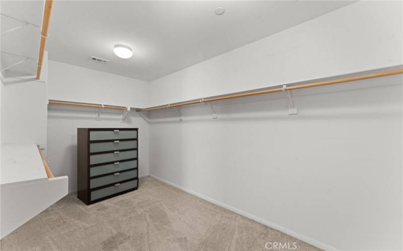 Primary walk-in closet