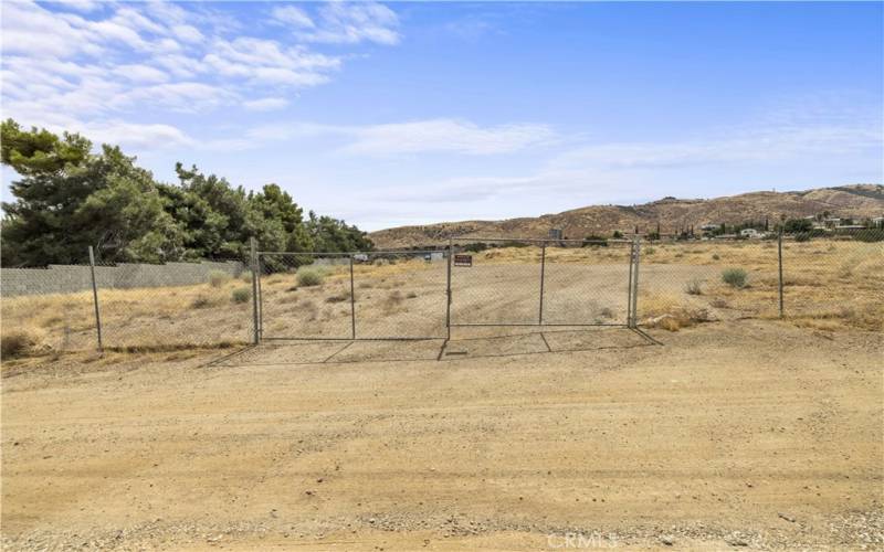 Chain link gate to / locked access