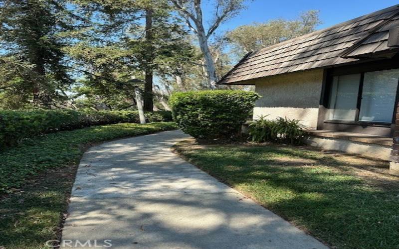 Walkway to front door