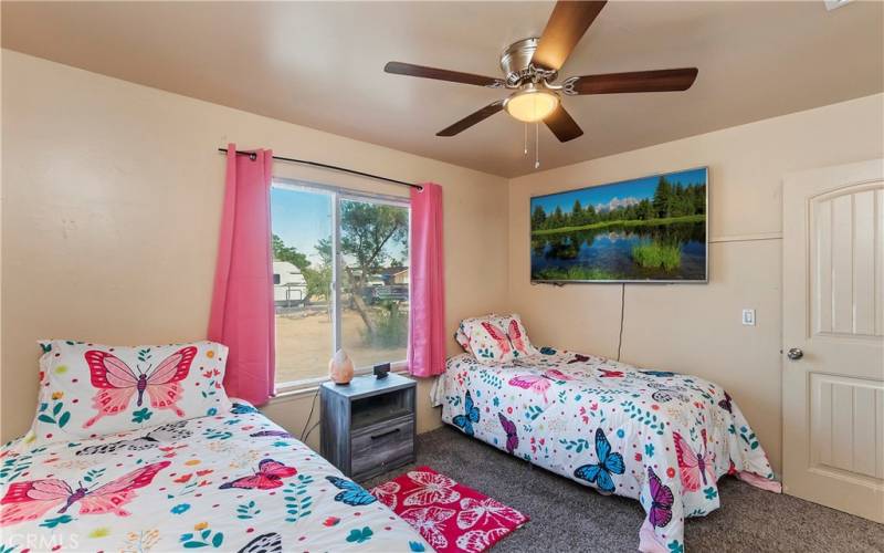 Bedroom with Window Coverings