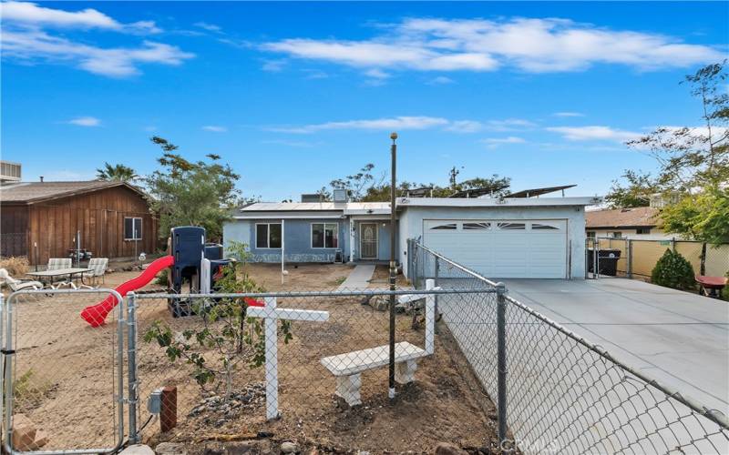 Fenced Front Yard