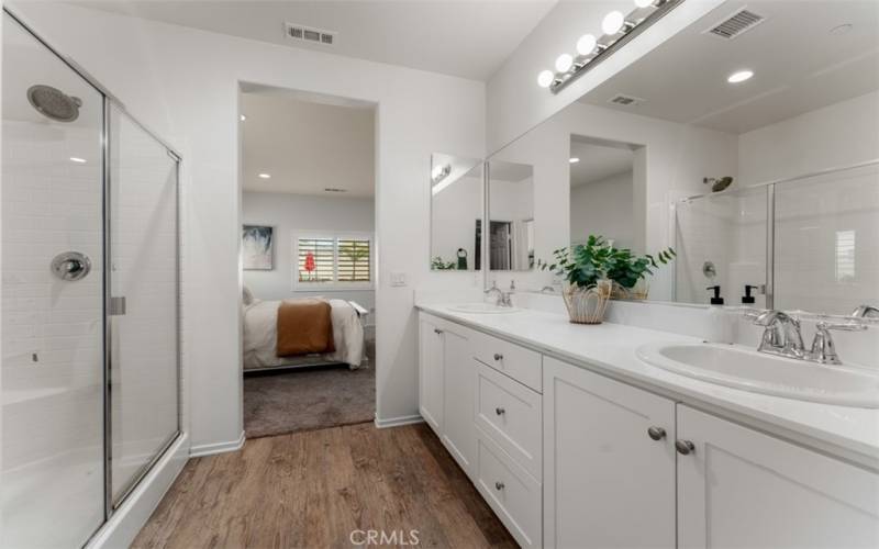 Large walk-in closet for his and hers