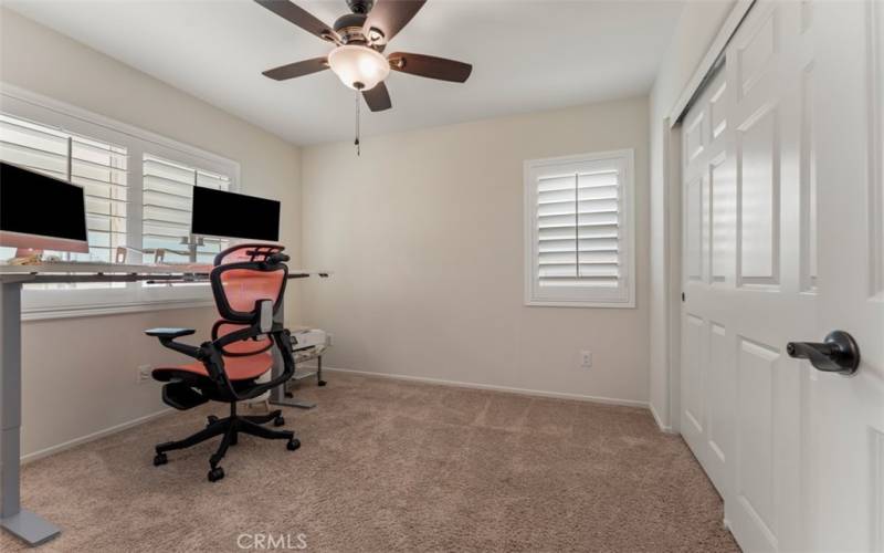 Upstairs bedroom currently being used as an office