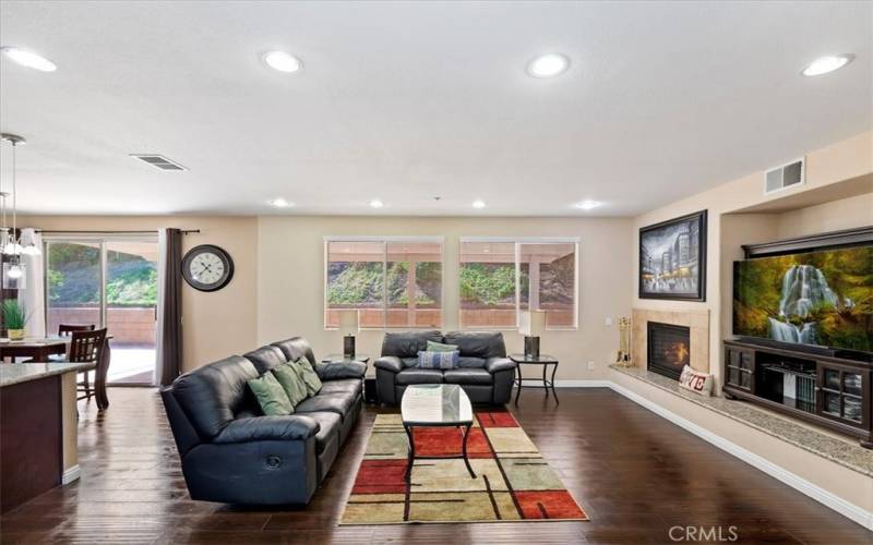 Family Room with fireplace