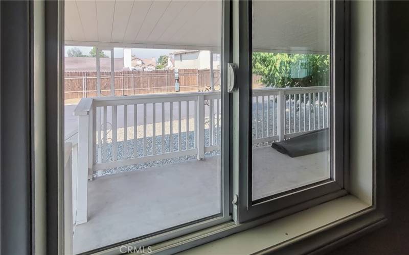 Kitchen Windows overlooking front porch.