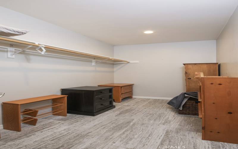 Generous Primary Walk-in closet