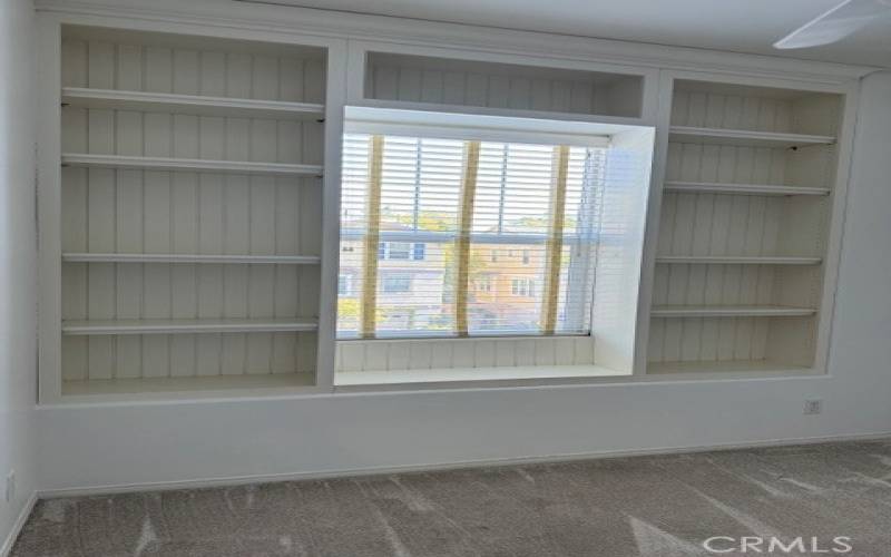 Custom shelving in Bedroom #1