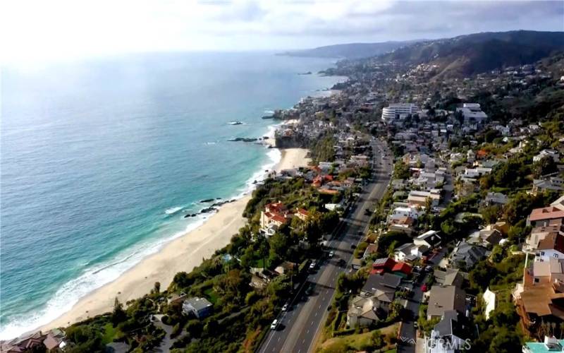 Laguna beach coastline