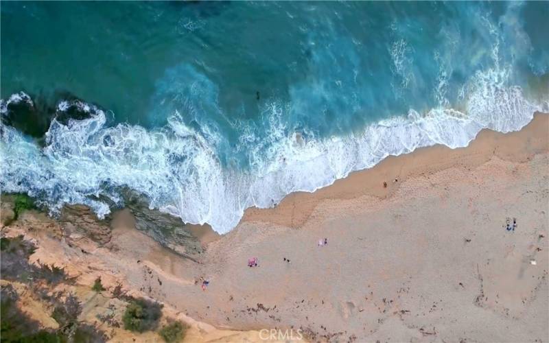 Broad sandy beach