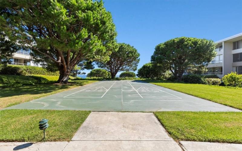 Shuffleboard station