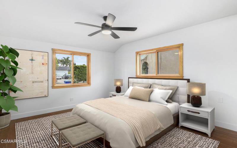 Virtual Staged front  bedroom