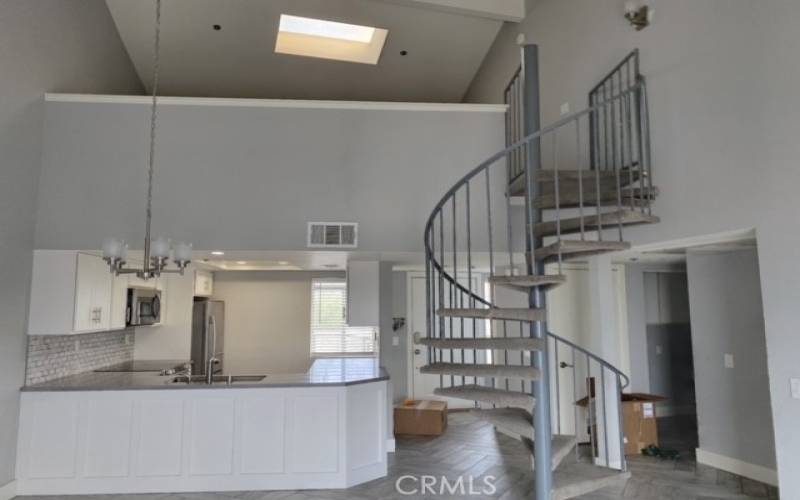 View of Loft from Living Room