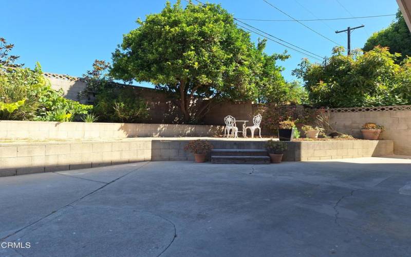 patio for entertaining