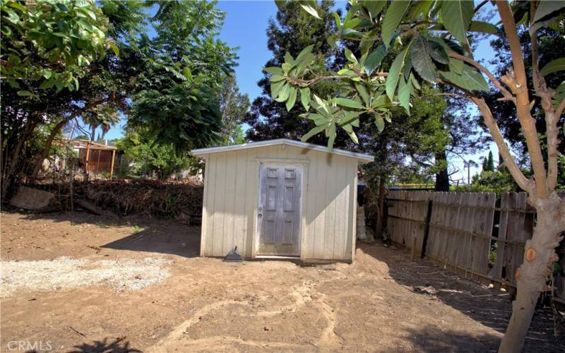 Rear Yard Storage Shed