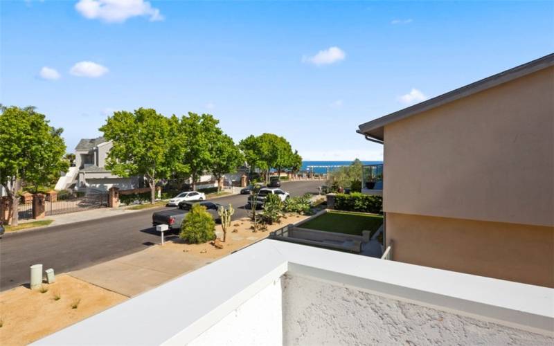 Ocean view from upper deck brings all the ocean breezes right to you.