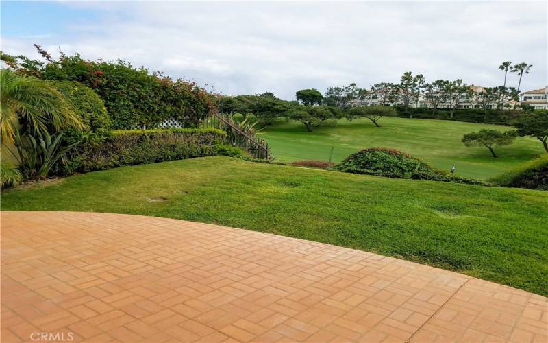 PATIO VIEW SOUTHEAST OVER GOLF COURSE