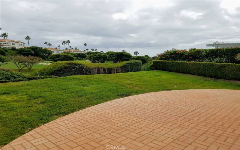 PATIO VIEW SOUTHWEST OVER GOLF COURSE