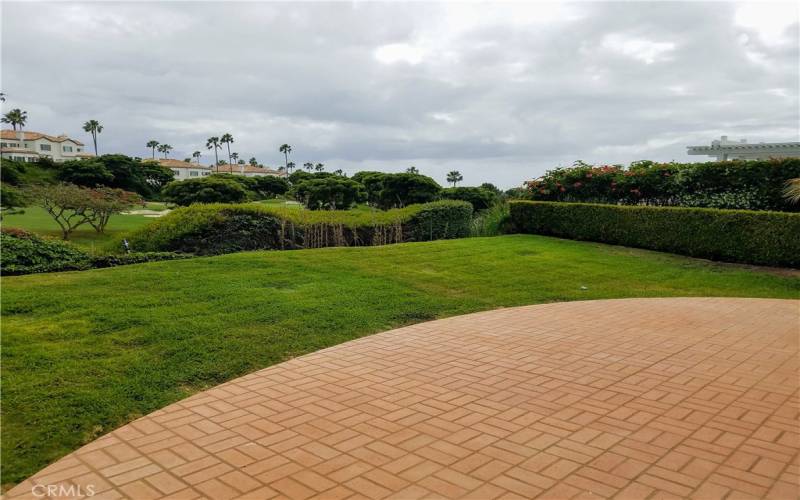 BACKYARD PATIO, LAWN & VIEW