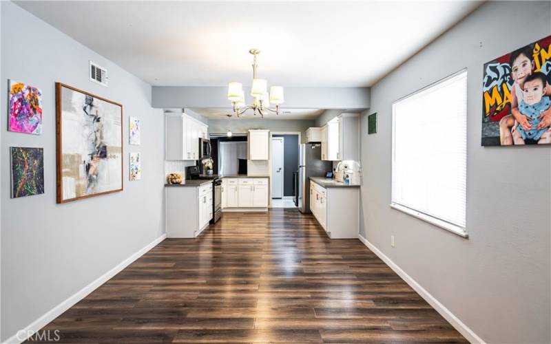 Dining area next to kitchen