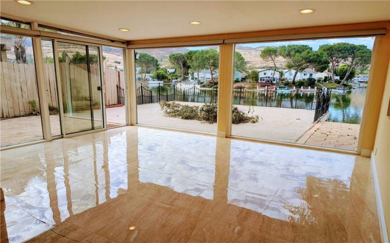 Covered Glass enclosed Patio