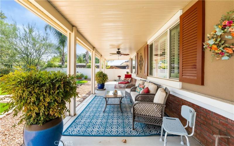 2nd Covered Patio provides ample shade for many guests