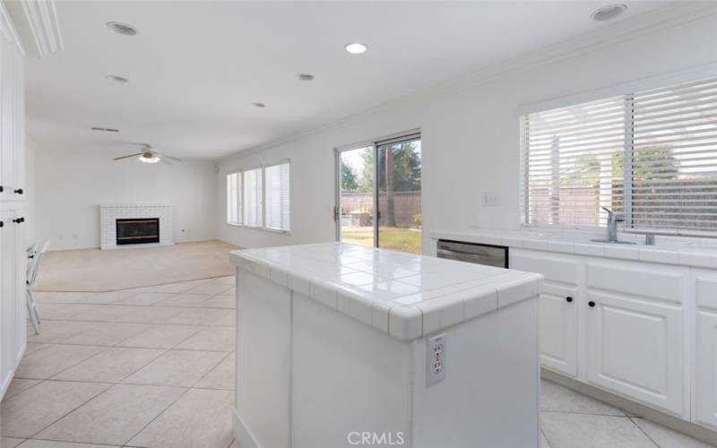 Kitchen open to Family ROom