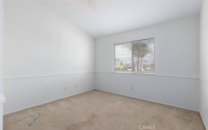 Upstairs Bedroom with vaulted ceiling