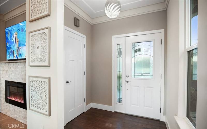 Entry with coat closet